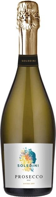 Вино ігристе Soledini Prosecco Spumante сухе біле 11% 0.75 л
